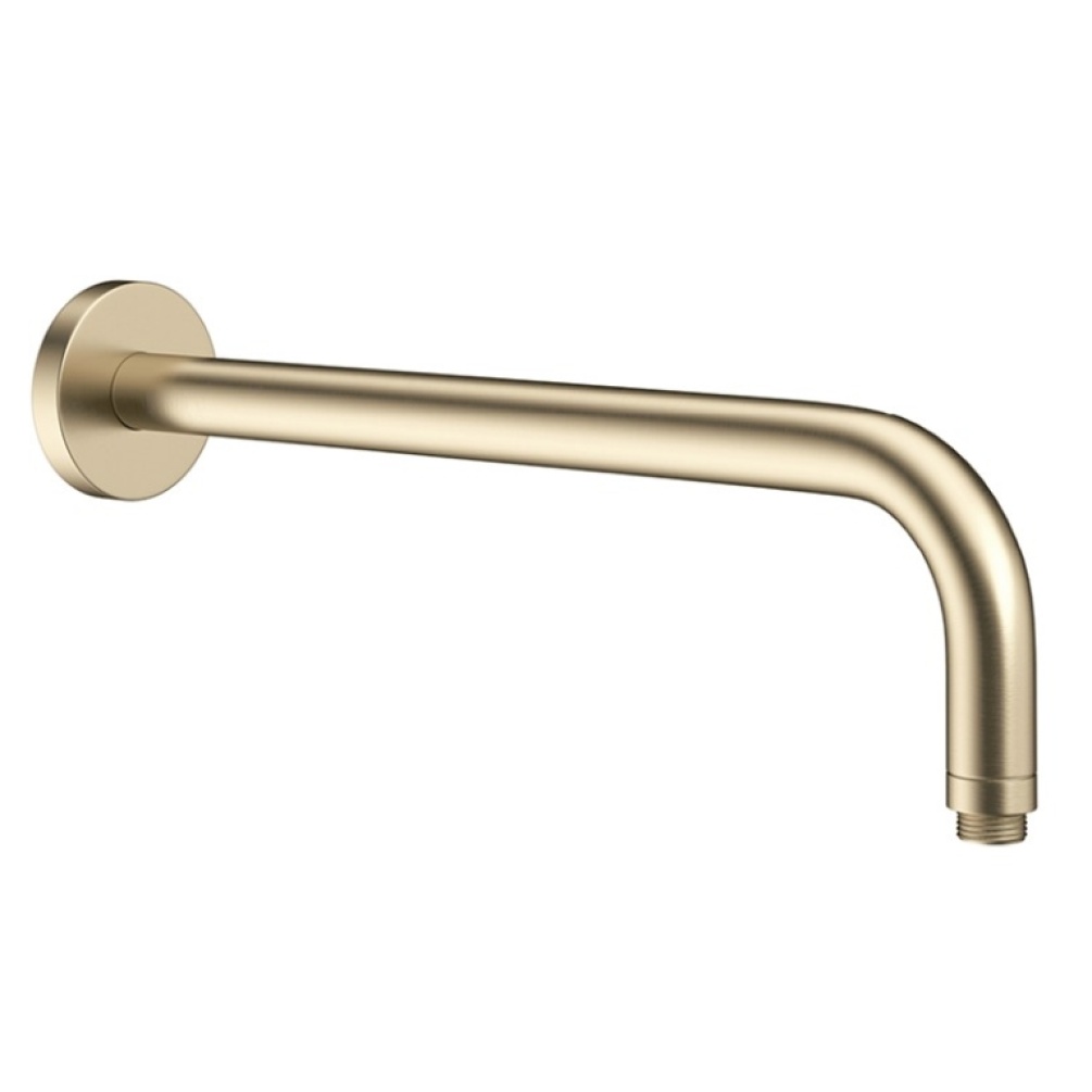 Product Cut out image of the Crosswater MPRO Brushed Brass Wall Mounted Shower Arm